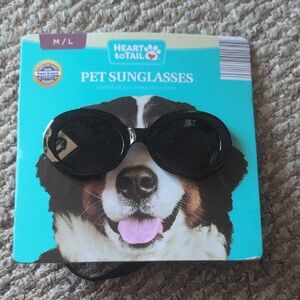 Heart to Tail Black Pet Sunglasses